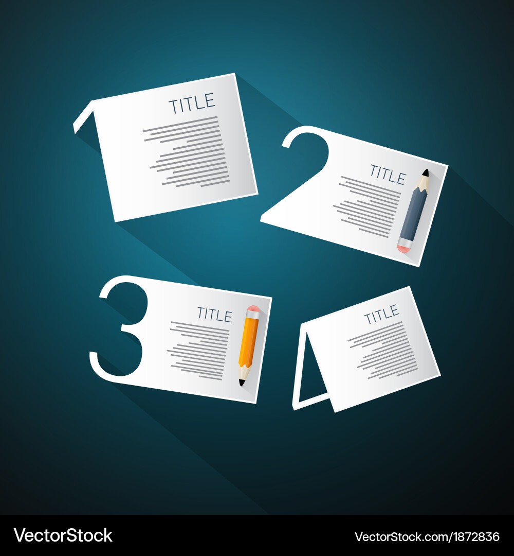 Progress steps for tutorial infographics vector image