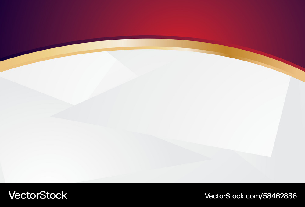 Red and Gold Abstract Curve Background Vector Image