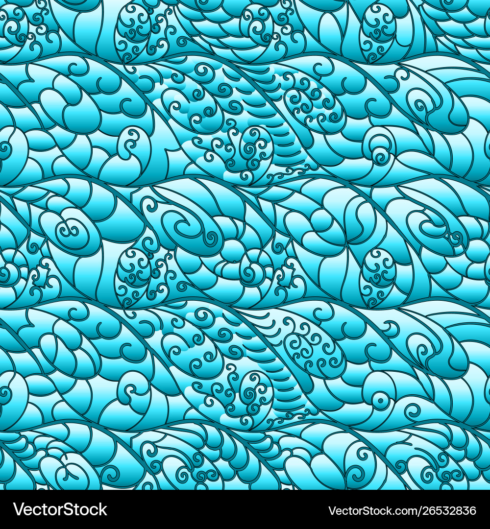 Seamless abstract stylized pattern Seamless abstract stylized pattern vector image