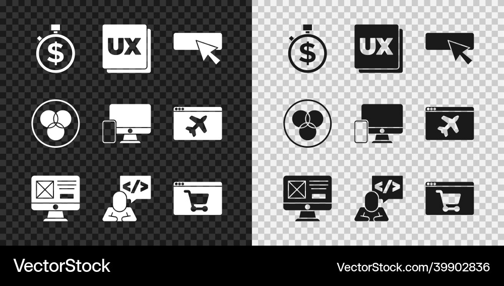 Set time is money ui or ux design front end Set time is money ui or ux design front end vector image