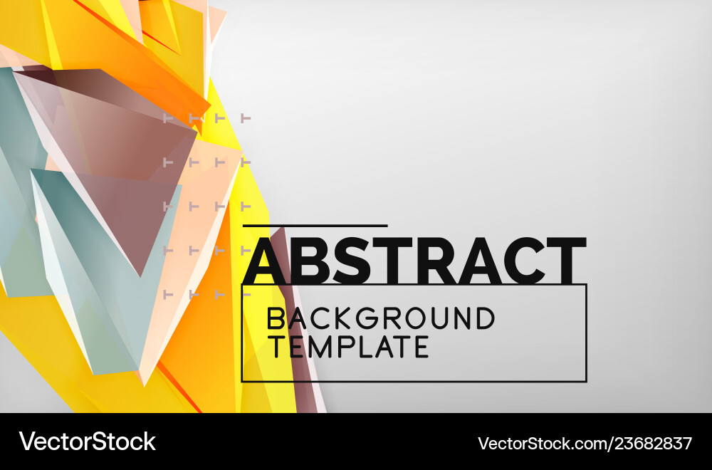 3d geometric triangular shapes abstract background 3d geometric triangular shapes abstract background vector image