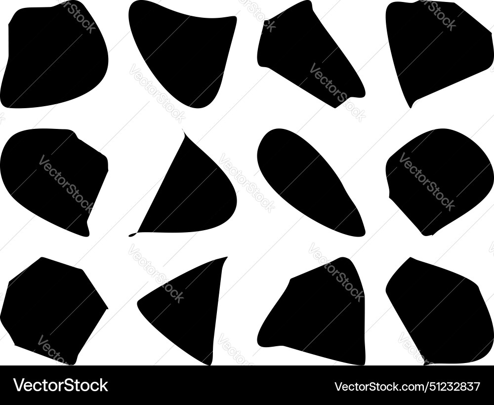 Abstract blobs fluid liquid shapes symbol visual Vector Image