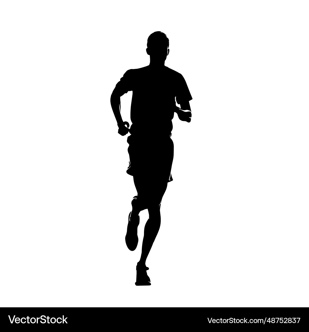 Athletic man running athletics athlete competing Athletic man running athletics athlete competing vector image