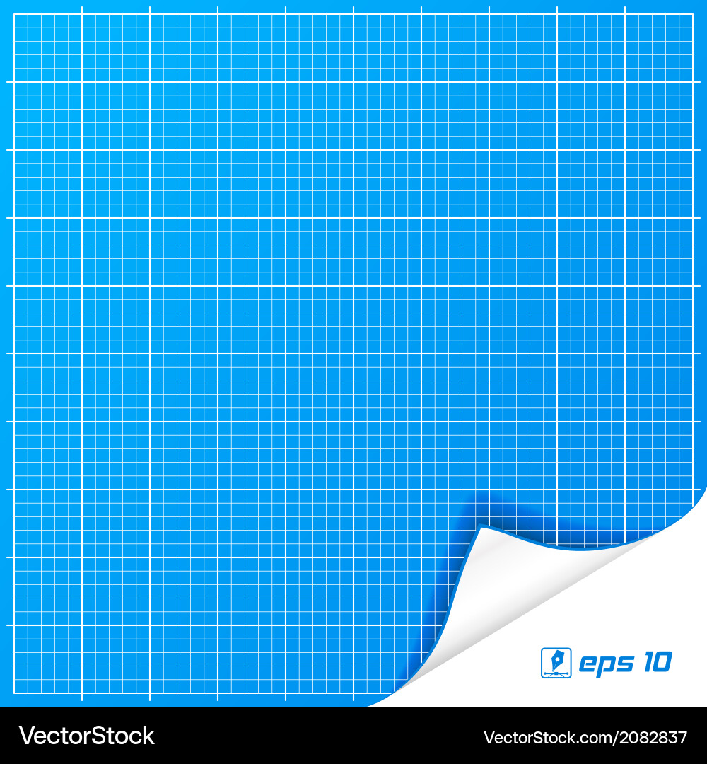 Blueprint Grid Background vector image