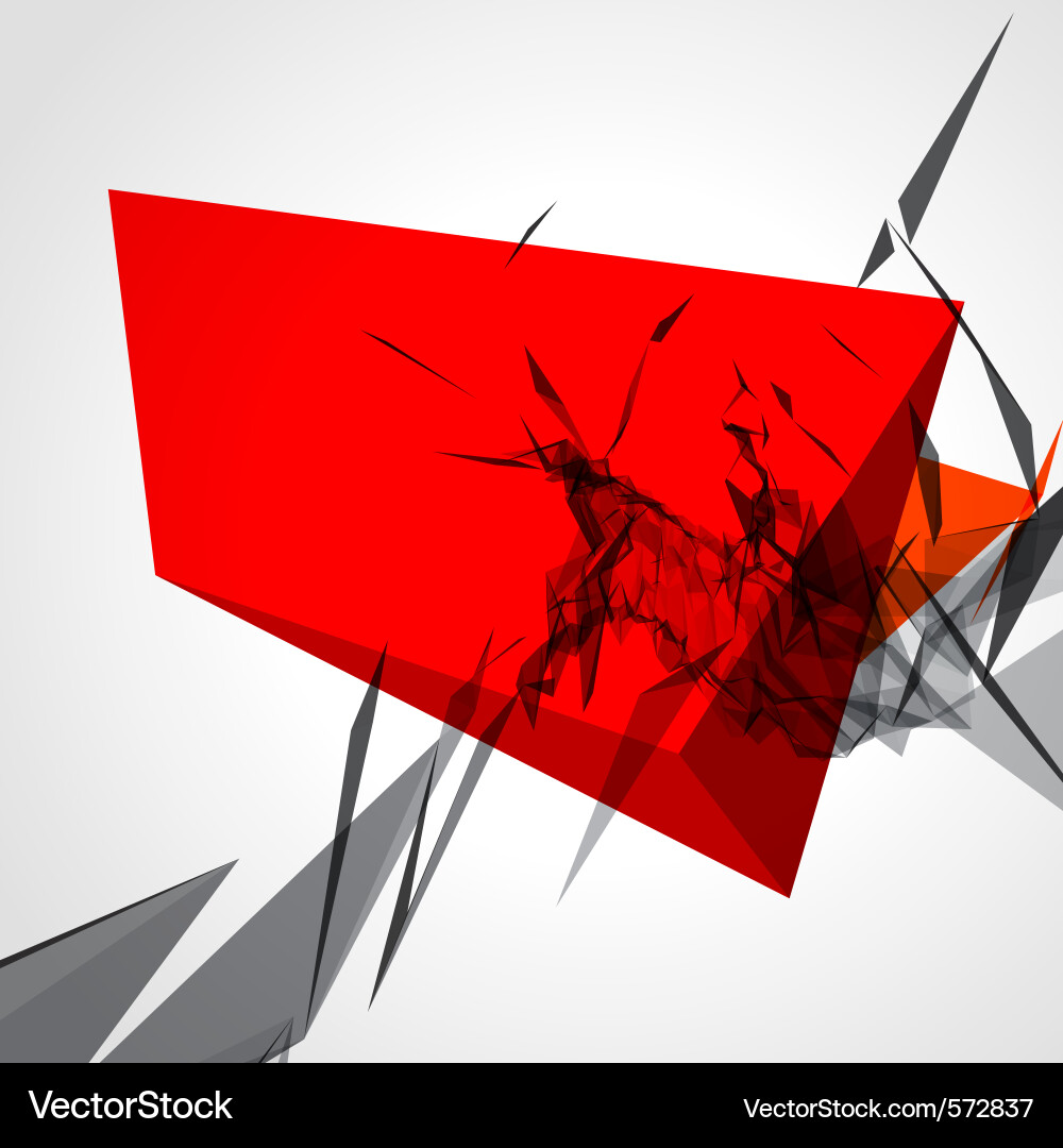 Fragmented Shatter Effect Background vector image