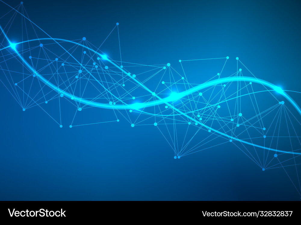 Geometric abstract background with connected line Geometric abstract background with connected line Vector Image