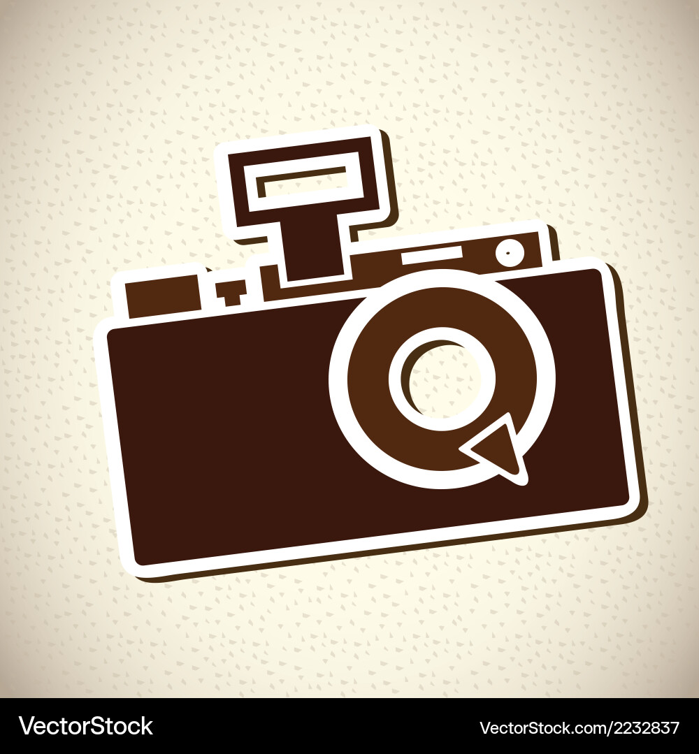 Hipster design over pattern background Vector Image