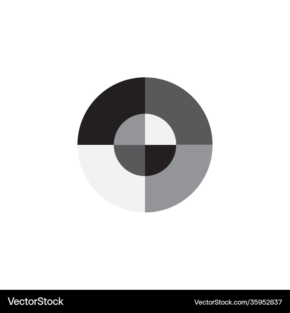 Minimal abstract shape isolated geometric object Vector Image