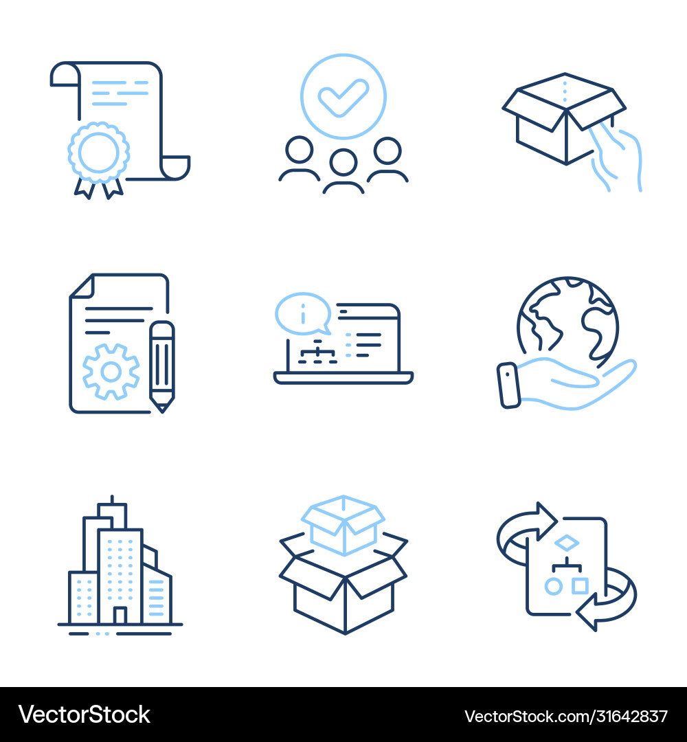 Packboxen halten Box und technischen Algorithmus Packboxen halten Box und technischen Algorithmus vektorbild