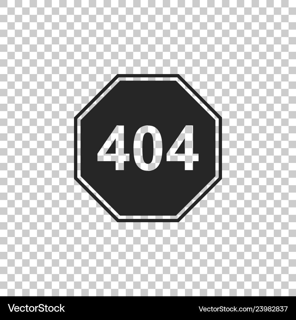 Page with a 404 error icon isolated Page with a 404 error icon isolated vector image