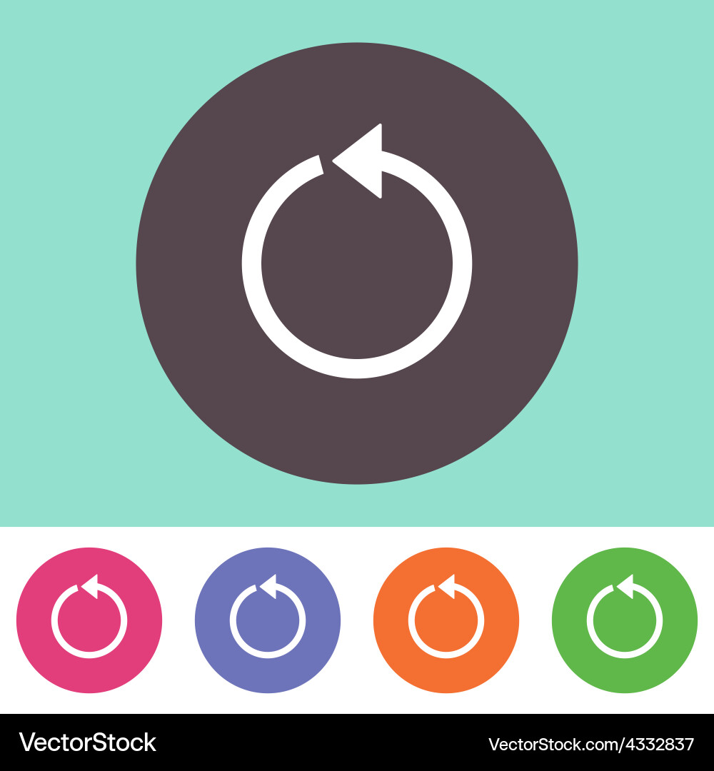 Reload Icon - Circular Button vector image