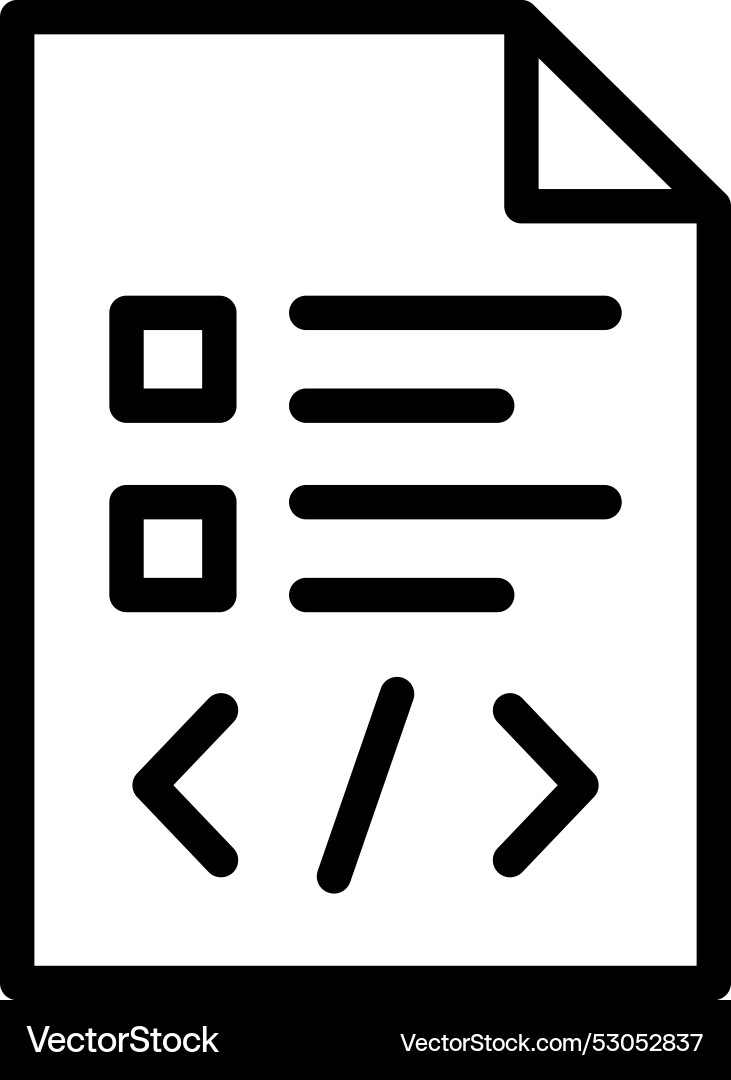 Script icon design Vector Image