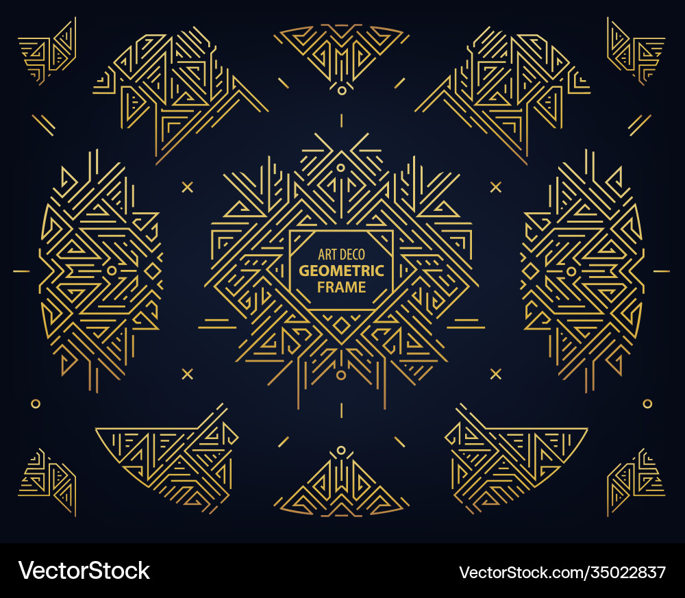 Set abstract geometric design elements Set abstract geometric design elements vector image
