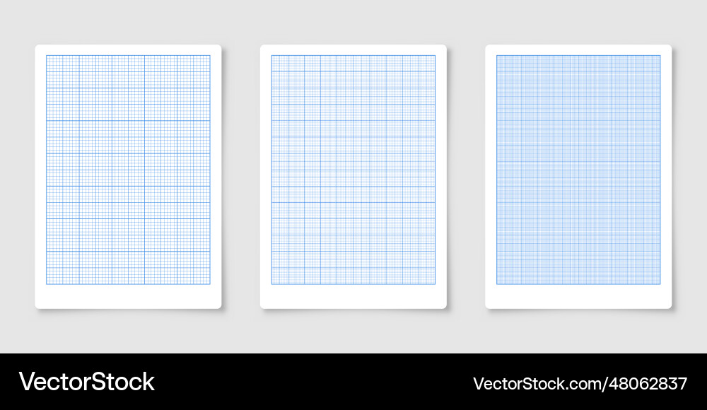 Sheet of graph paper with grid millimeter Vector Image