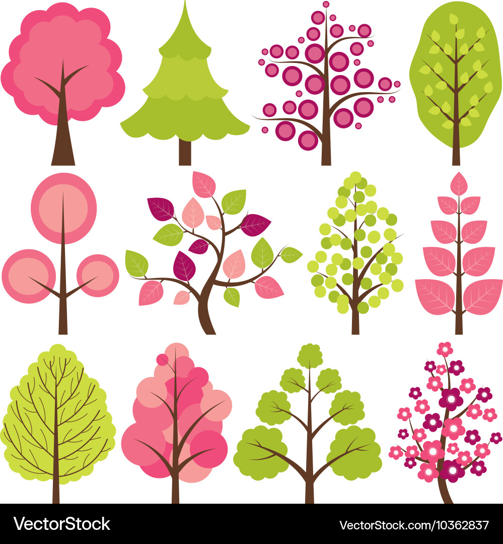 Spring trees Vector Image