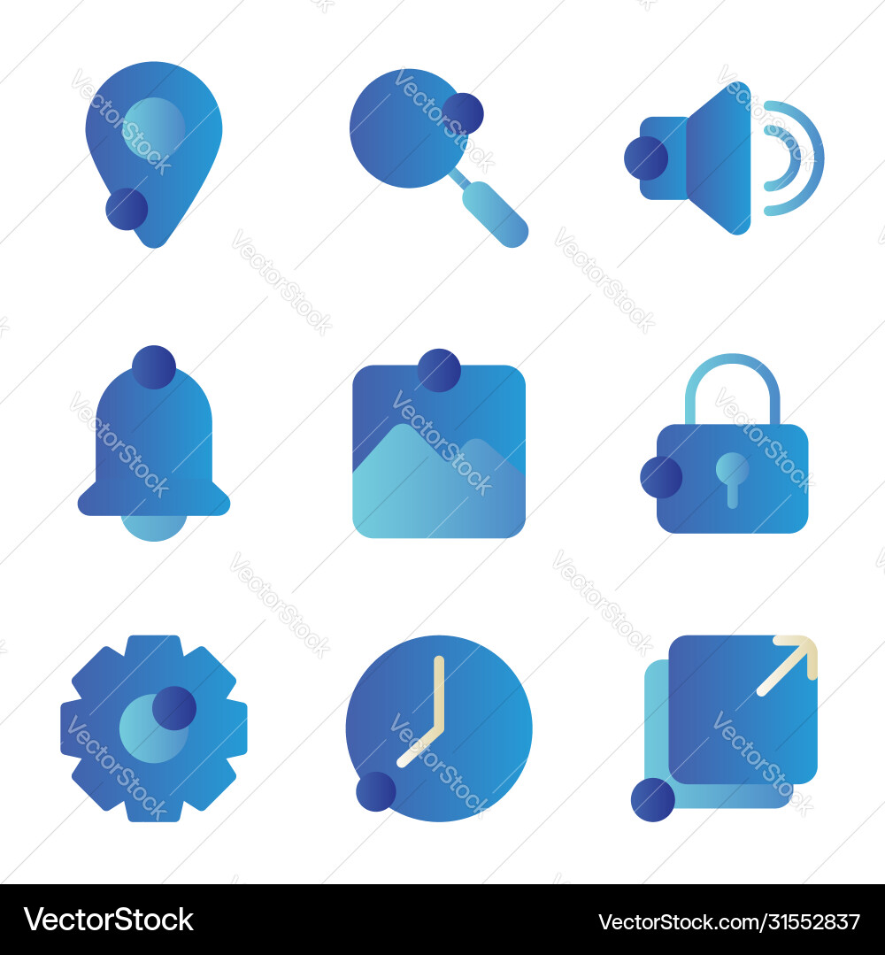User interface icon including location pin User interface icon including location pin vector image