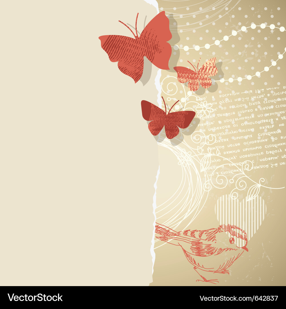 Vintage Paper Collage vector image