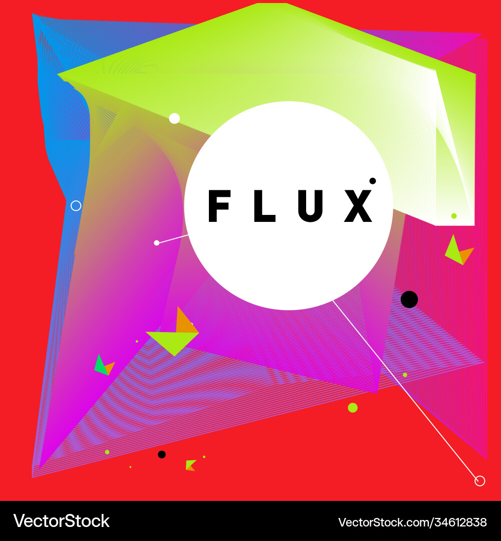 3d colorful wave background dynamic flux effect 3d colorful wave background dynamic flux effect vector image