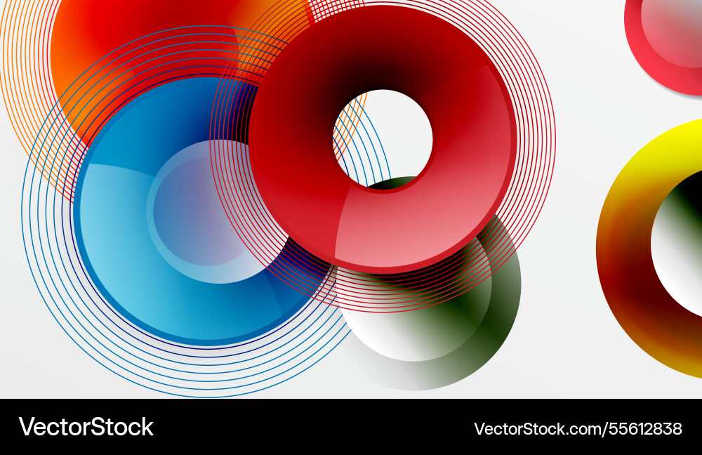 Abstract composition of overlapping circles Abstract composition of overlapping circles Vector Image