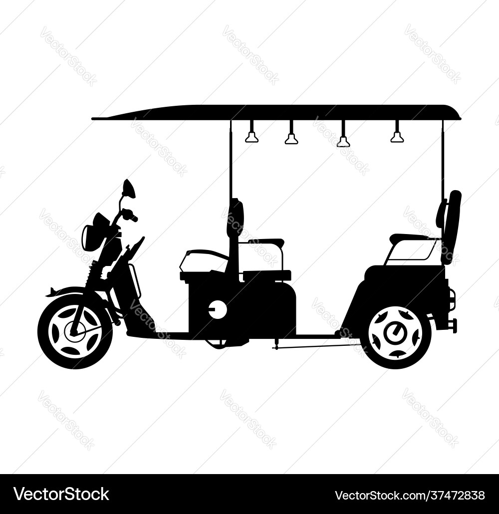 Auto rickshaw Royalty Free Vector Image - VectorStock