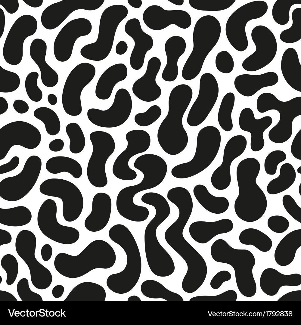 Black Shape Abstract Pattern Vector Image