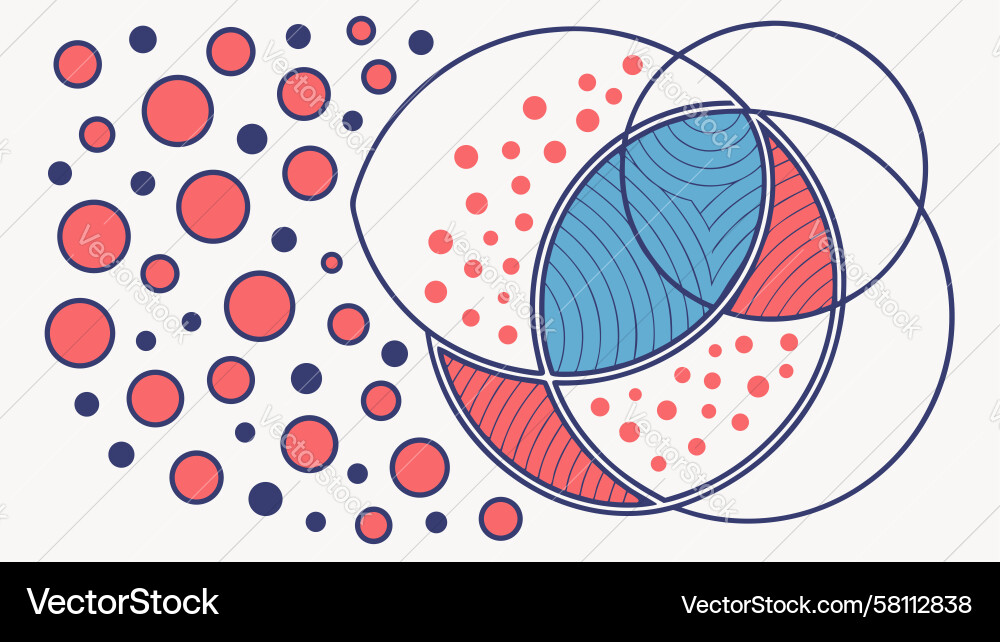Dynamic Geometric Circular Pattern Vector Image