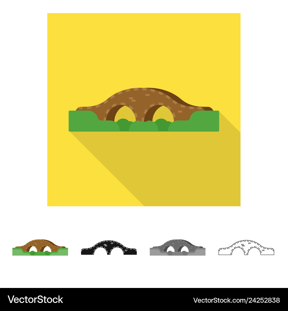 Isolated object of connection and design logo vector image