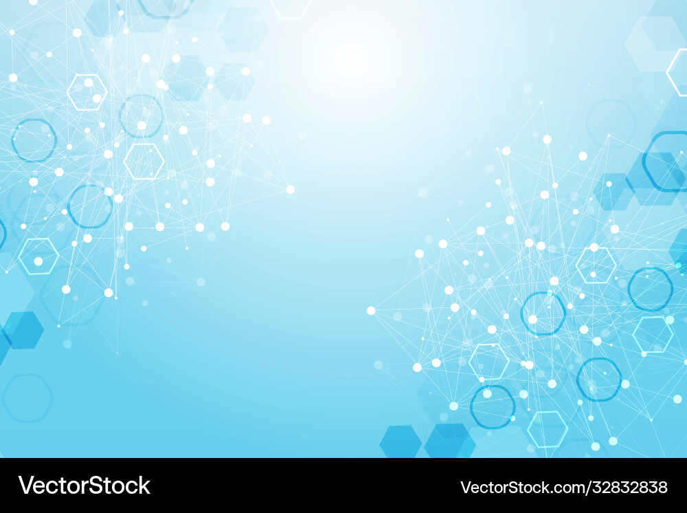 Science network pattern connecting lines and dots Science network pattern connecting lines and dots vector image