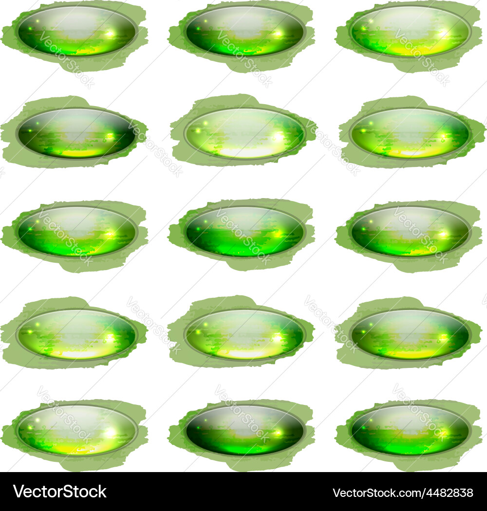 Set of glossy button icons for your design Vector Image