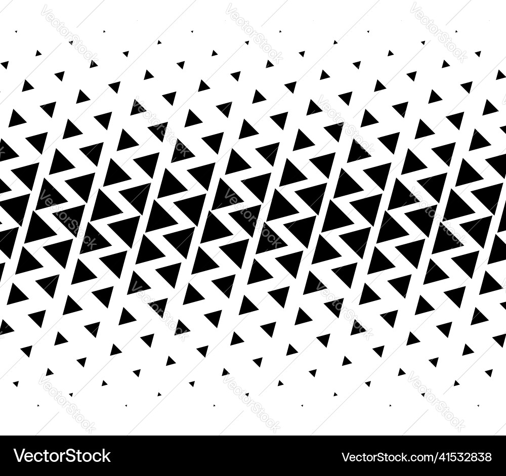 Triangle halftone texture pattern geometric Vector Image