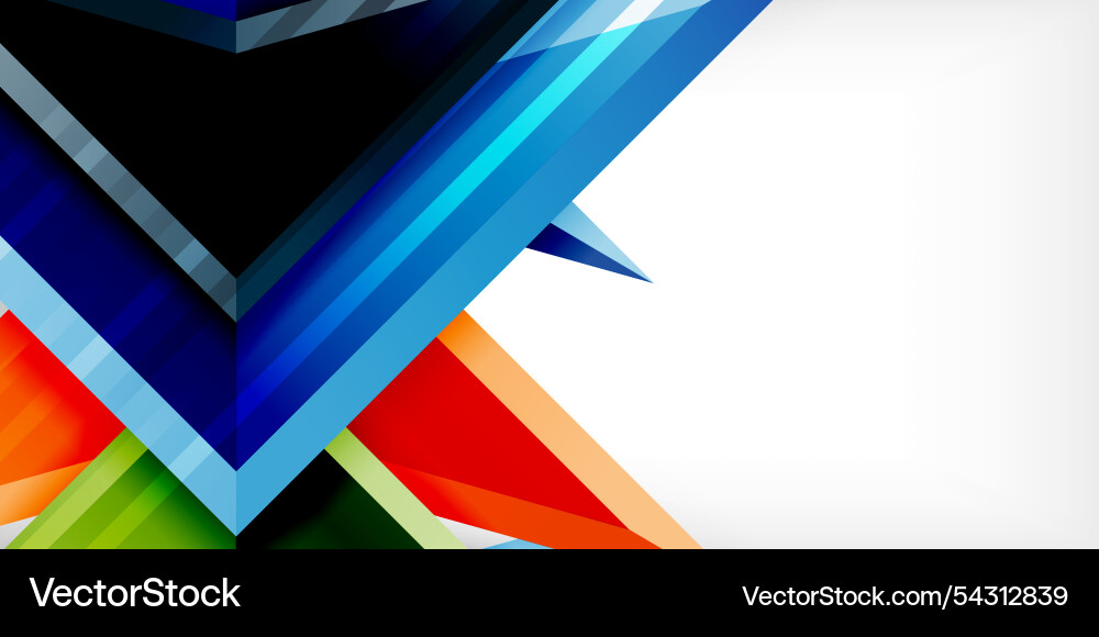 Abstract background color triangles and arrows Abstract background color triangles and arrows Vector Image