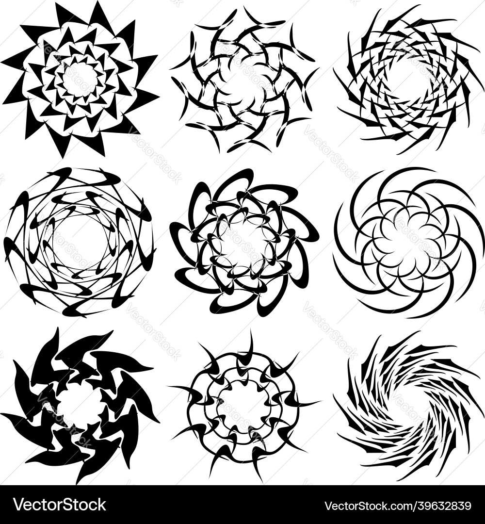 Abstract circular drawing amorphous nonfigurative Abstract circular drawing amorphous nonfigurative Vector Image