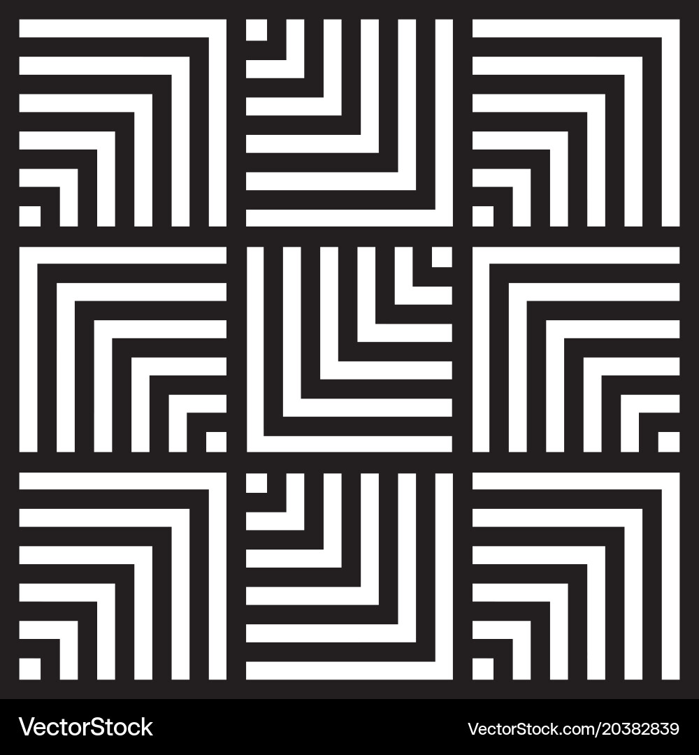 Chevron Square Pattern Background vector image