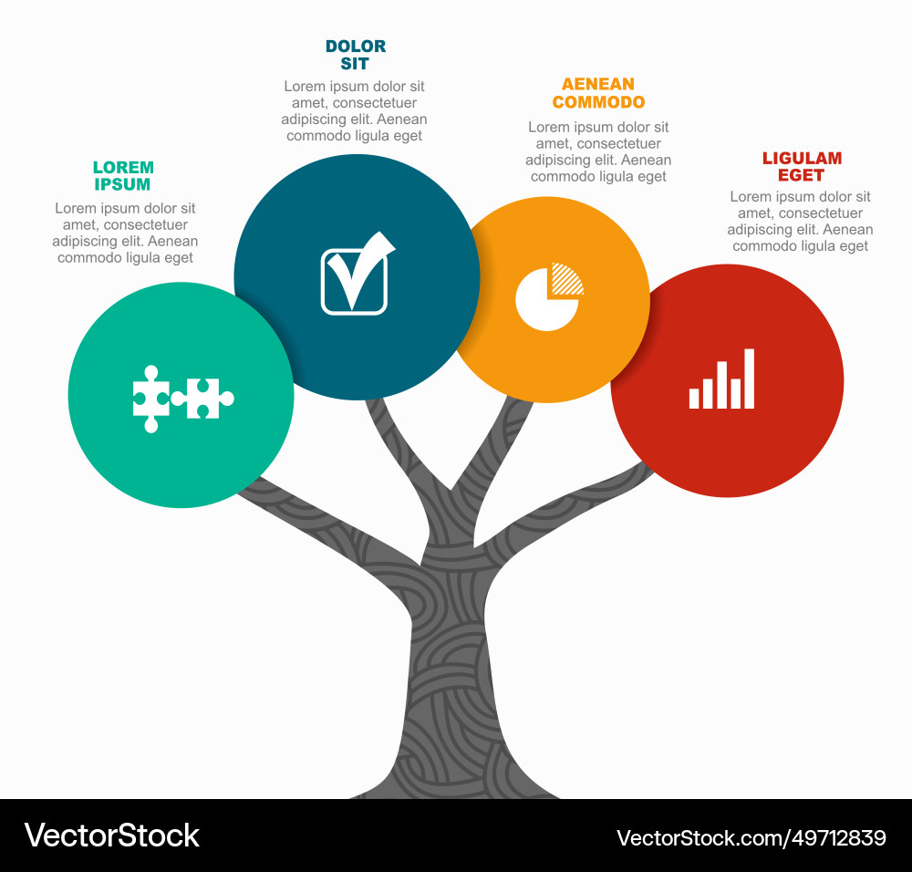 Infographic design template with place vector image