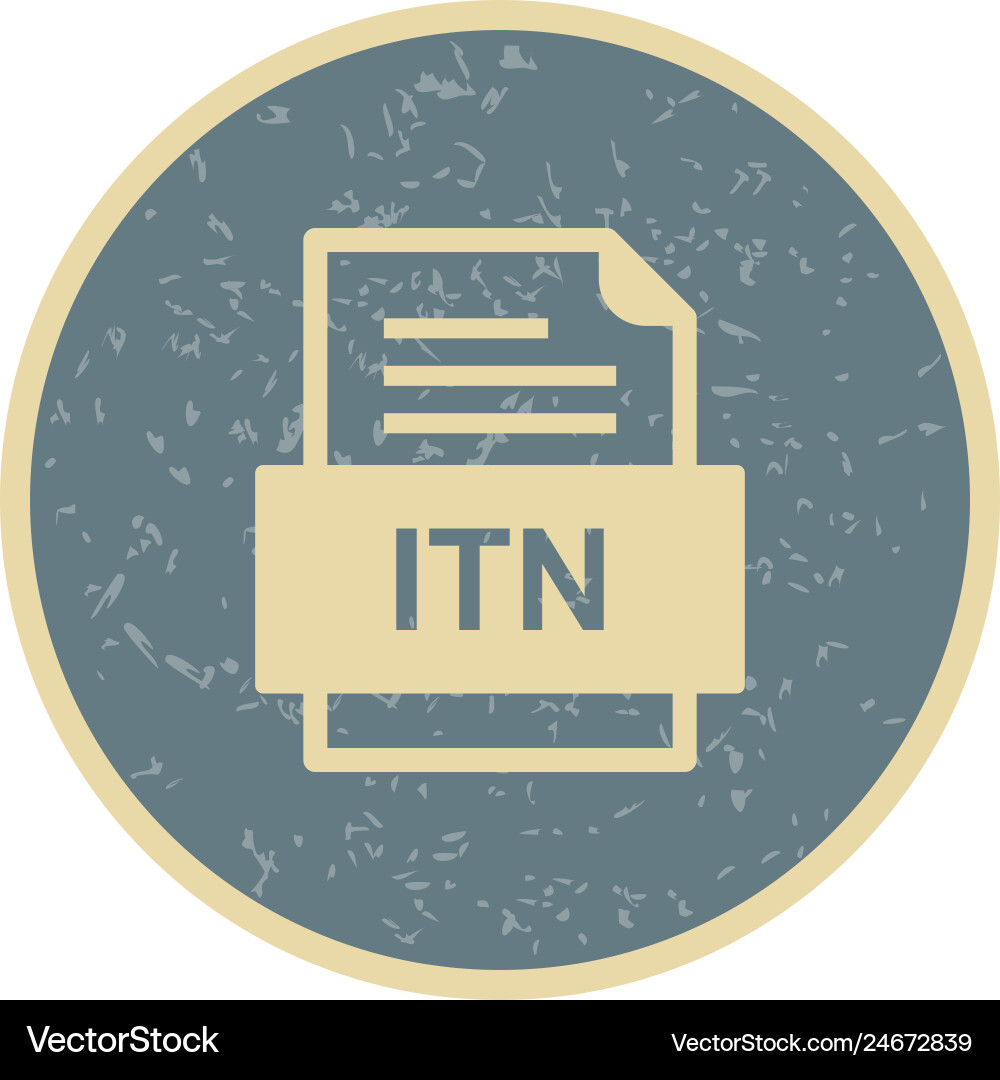 Itn file document icon Vector Image
