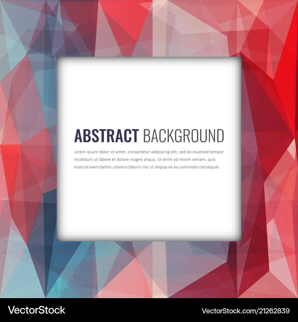 Polygonal background with abstract multicolored Vector Image