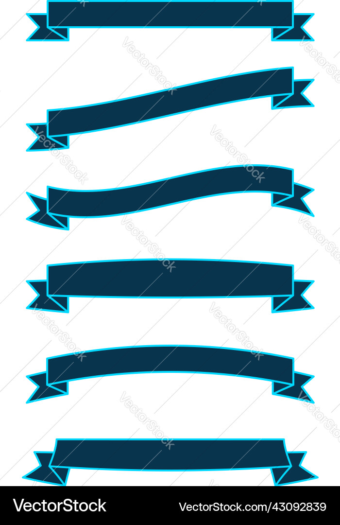 Ribbon bow tag and label element set Ribbon bow tag and label element set Vector Image