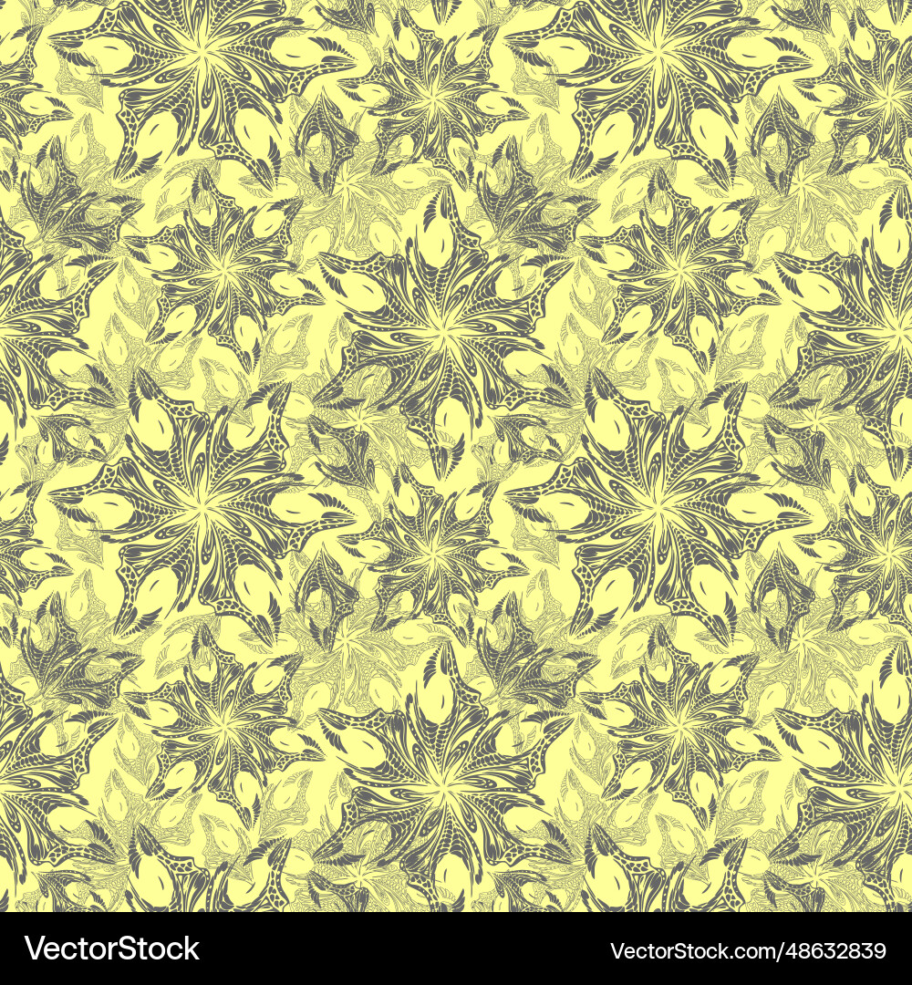 Seamless gray openwork pattern of abstract vector image