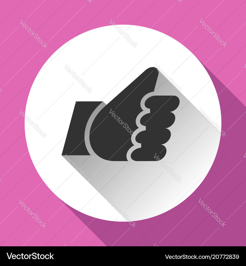Thumbs up white round buttons Thumbs up white round buttons vector image