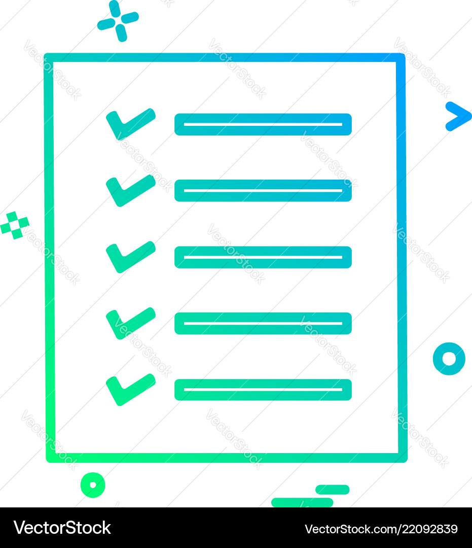 Todo list icon design Vector Image