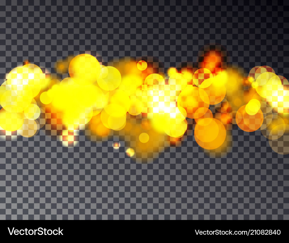 Abstract bokeh background transparent fest Vector Image