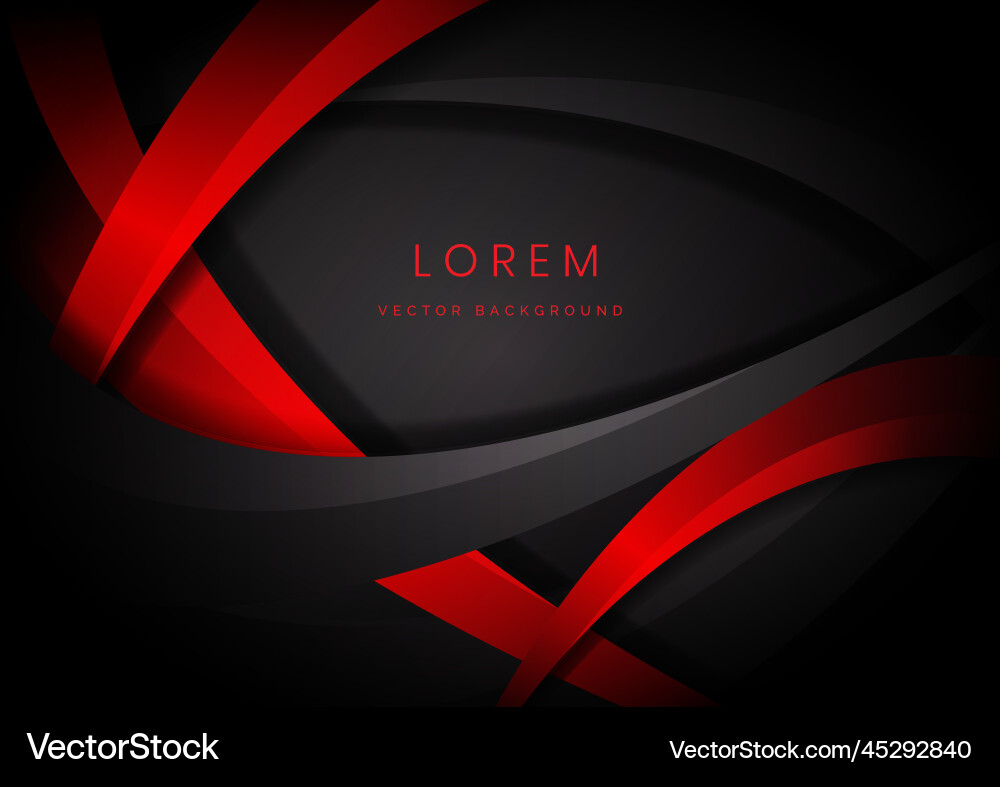 Abstract dynamic black and red curve layer Abstract dynamic black and red curve layer vector image