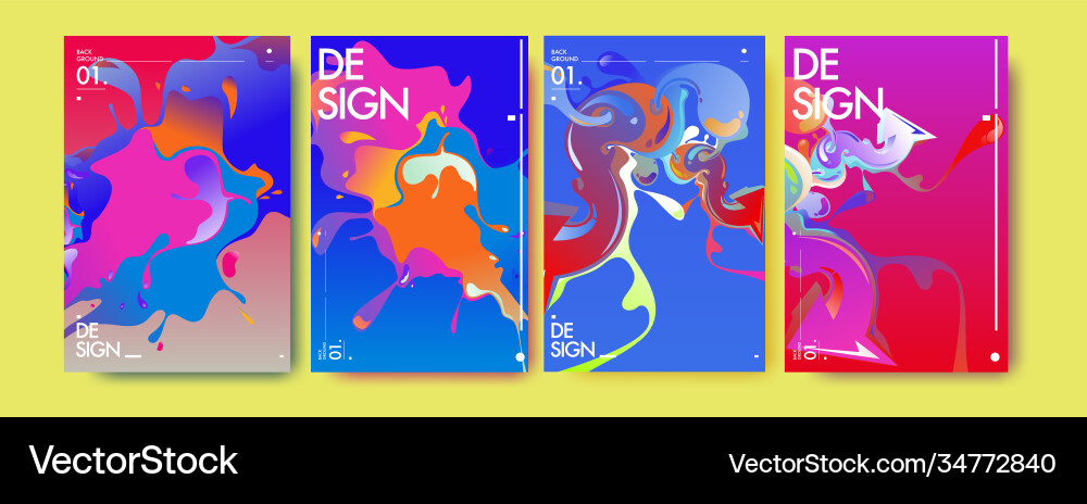 Colorful abstract fluid gradient pattern Colorful abstract fluid gradient pattern vector image