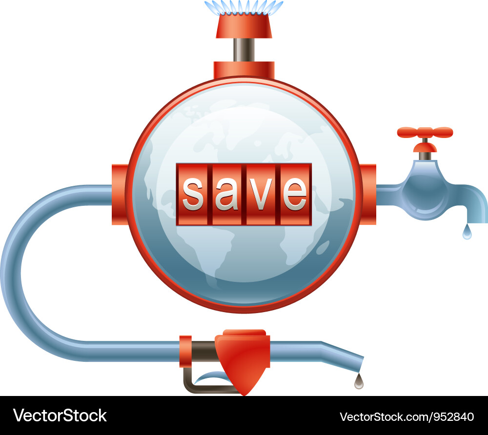 Energy Conservation Vector Image