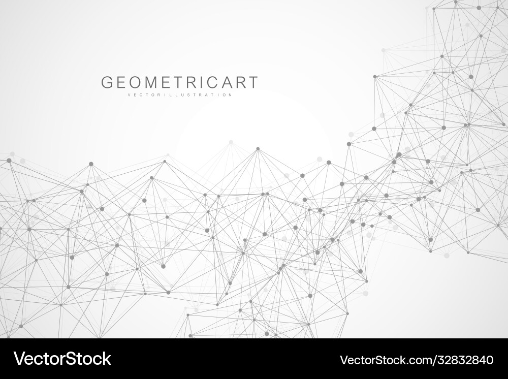 Geometric abstract background with connected line Geometric abstract background with connected line vector image