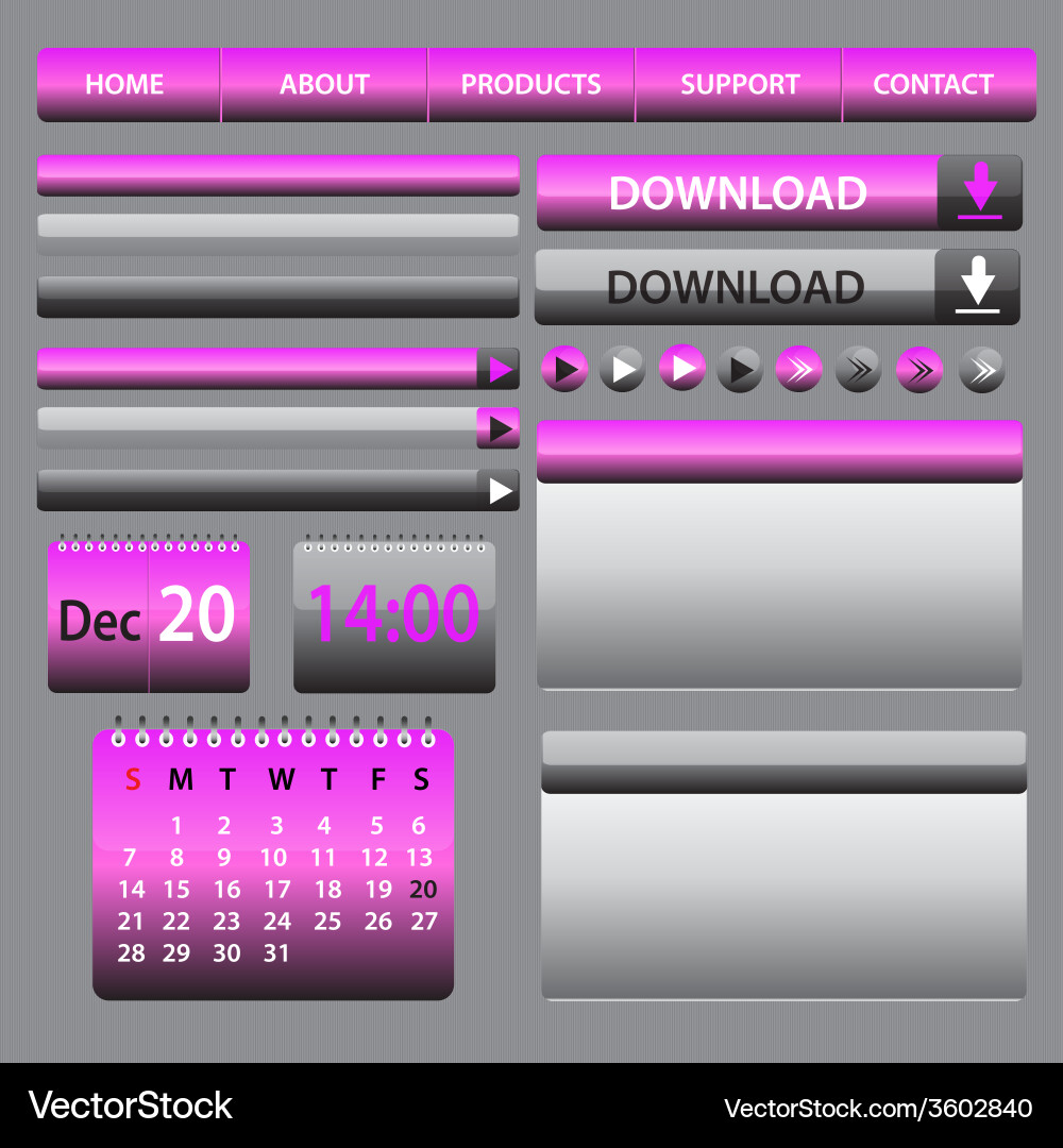 Hi quality elements for web designing and blogs Vector Image