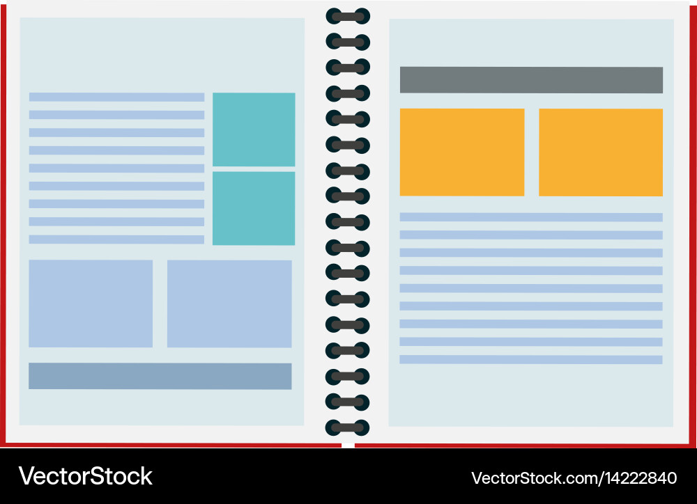 Notebook icon image vector image
