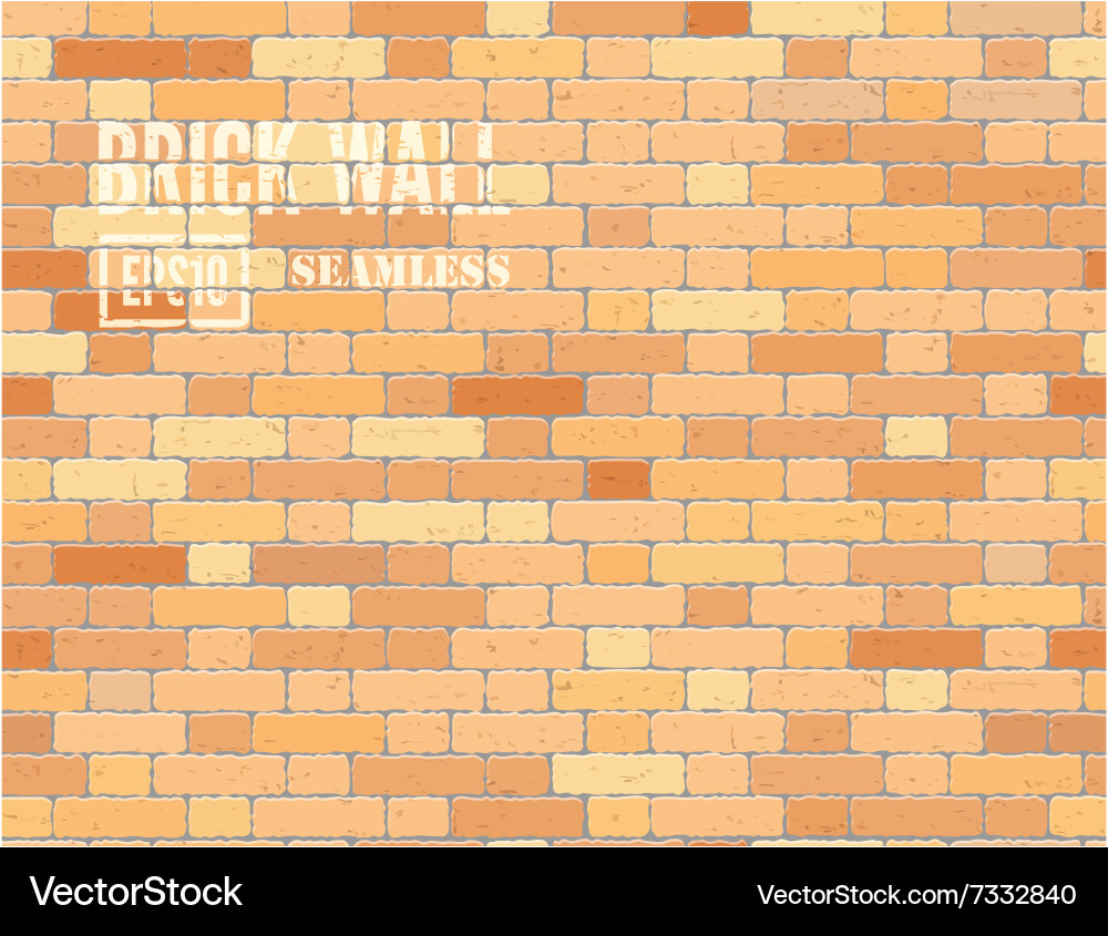 Red Brown Brick Wall Vector Image