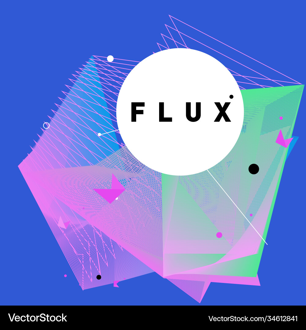 3d colorful wave background dynamic flux effect 3d colorful wave background dynamic flux effect vector image
