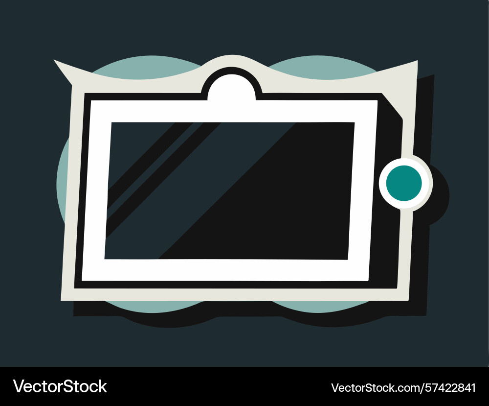 Abstract featuring a framed empty window concept vector image